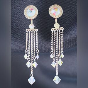 Swarovski Crystal Convertible Chandelier Earrings